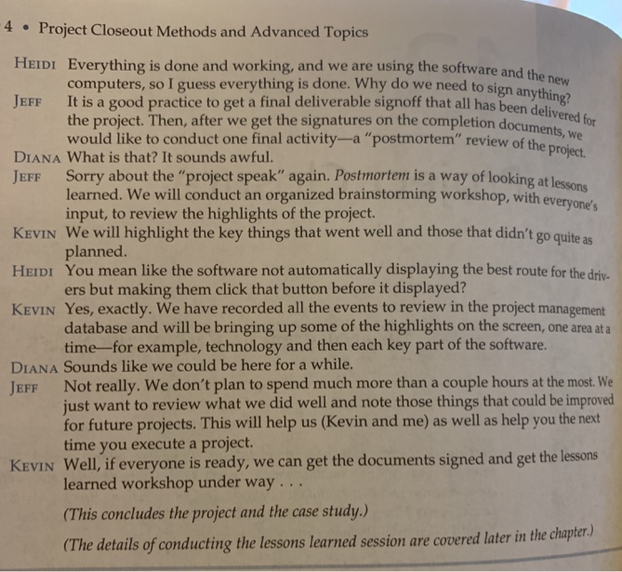 Discuss ways in which the lesson is learned