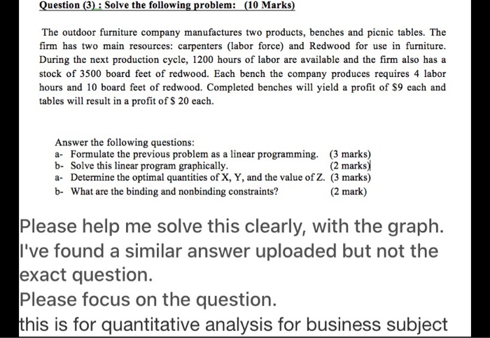please help Question (3) : Solve the following