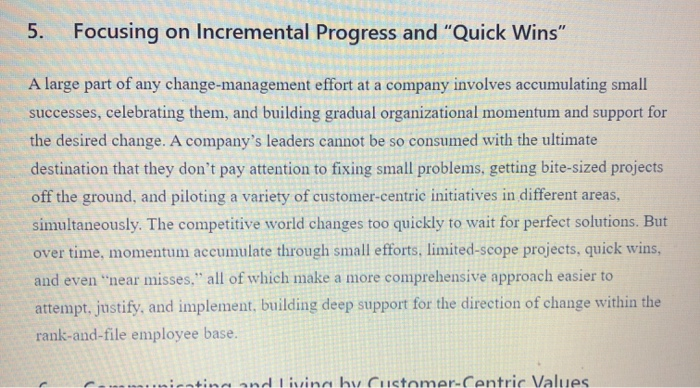 1. while learning 'buliding customer loyalty',