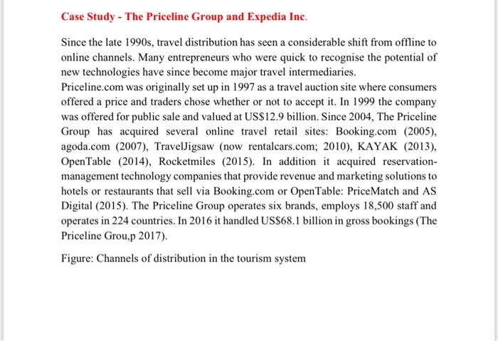 Case Study - The Priceline Group and Expedia Inc.