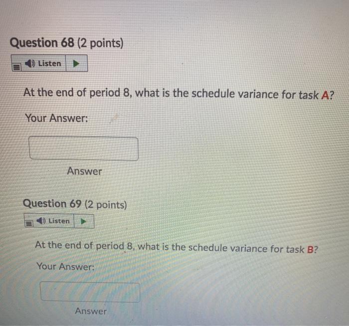 help please Given the project baseline