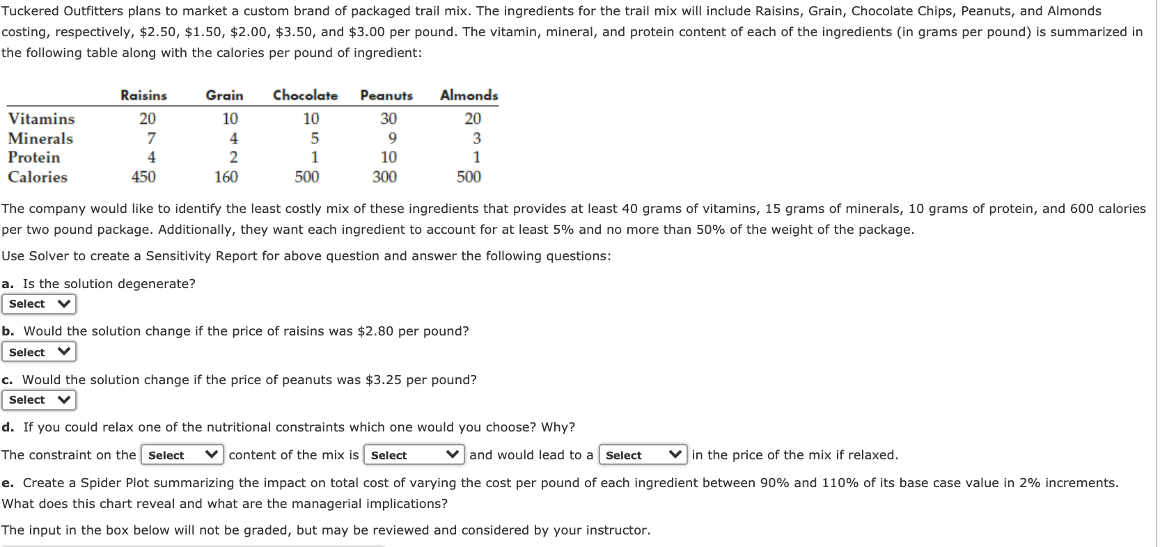 Below Are Selection(s) A. Answer Yes Or No B.