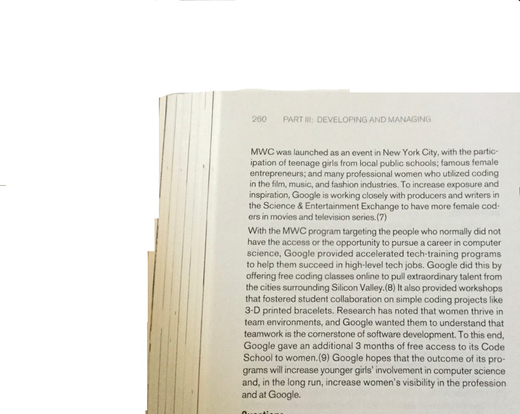 CASE 7-2 GOOGLE SEARCH: BUILDING THE PROGRAM THAT