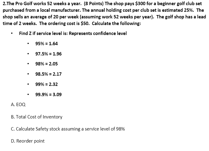 THE standard deviation IS 3 2.The Pro Golf works