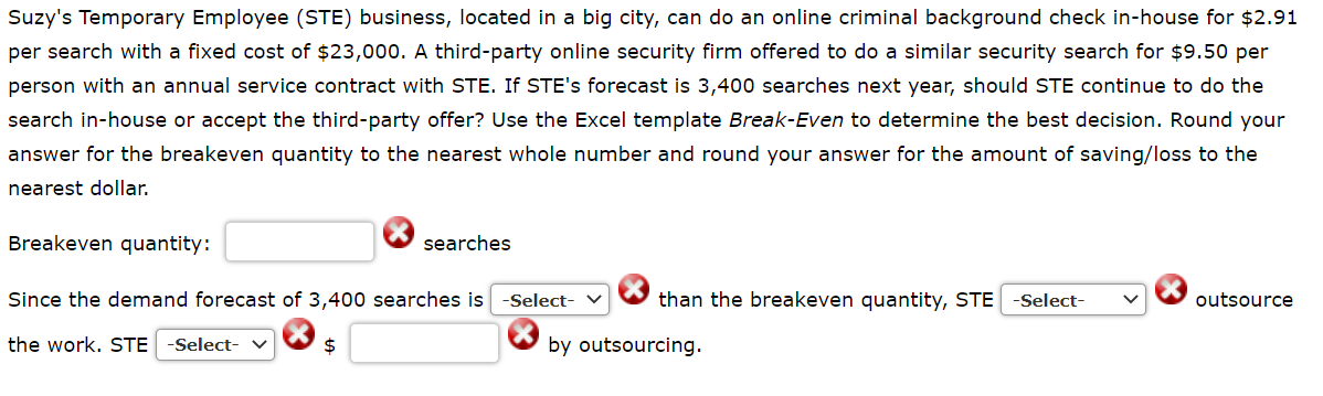 Suzy's Temporary Employee (STE) business, located