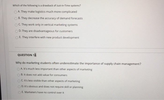 Which of the following is a drawback of