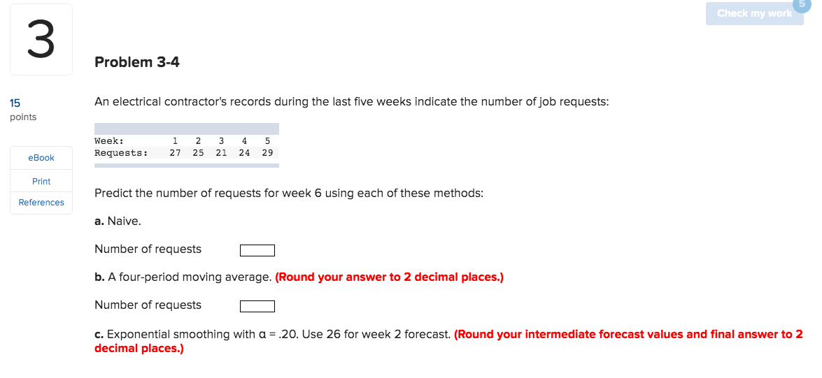 Check my work Problem 3-4 15 An electrical