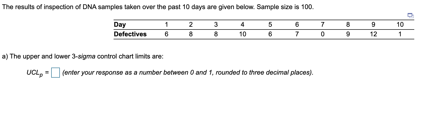 The results of inspection of DNA samples taken