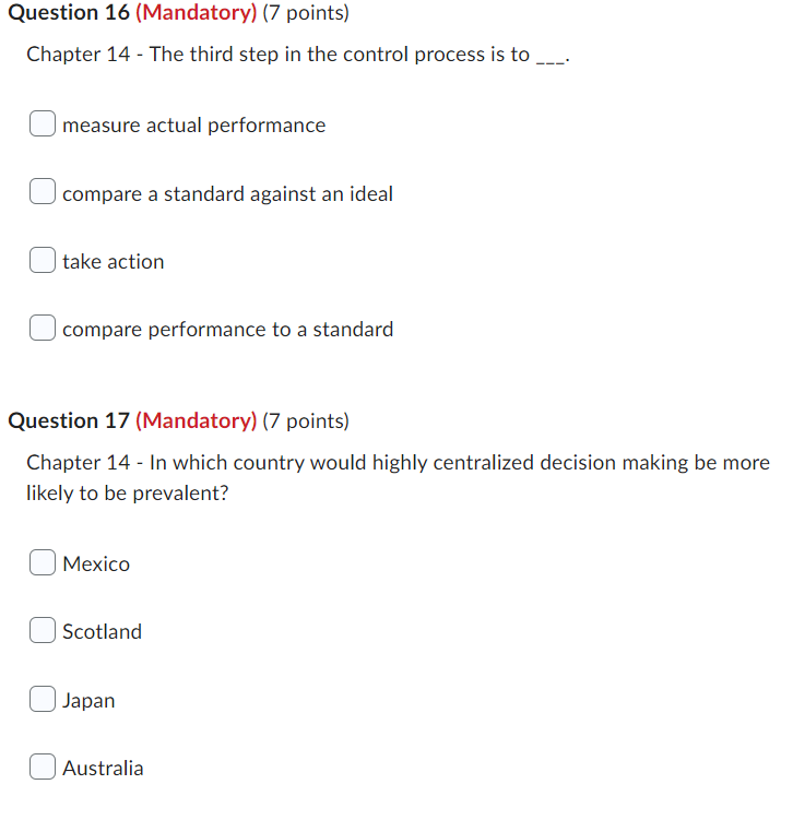 Chapter 14 - The third step in the control