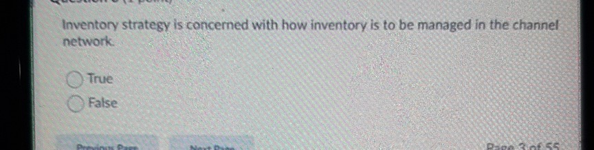 Inventory strategy is concerned with how