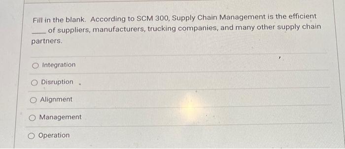Which supply chain function would responsible for