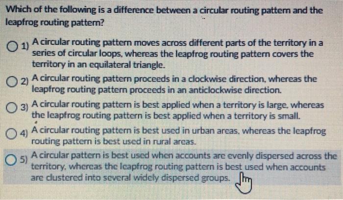 Which of the following is a difference between a