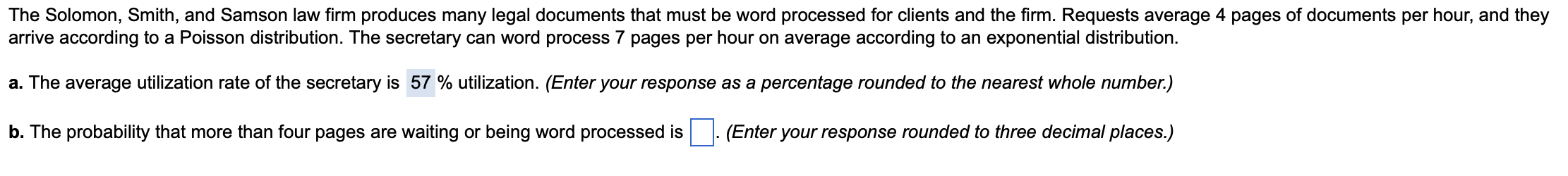 The Solomon, Smith, and Samson law firm produces