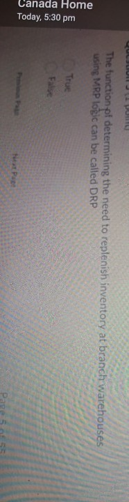 The function of determining the need to replenish