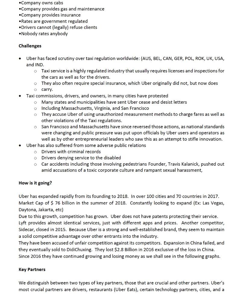 Uber Case History Founded in 2009 by Garrett Camp