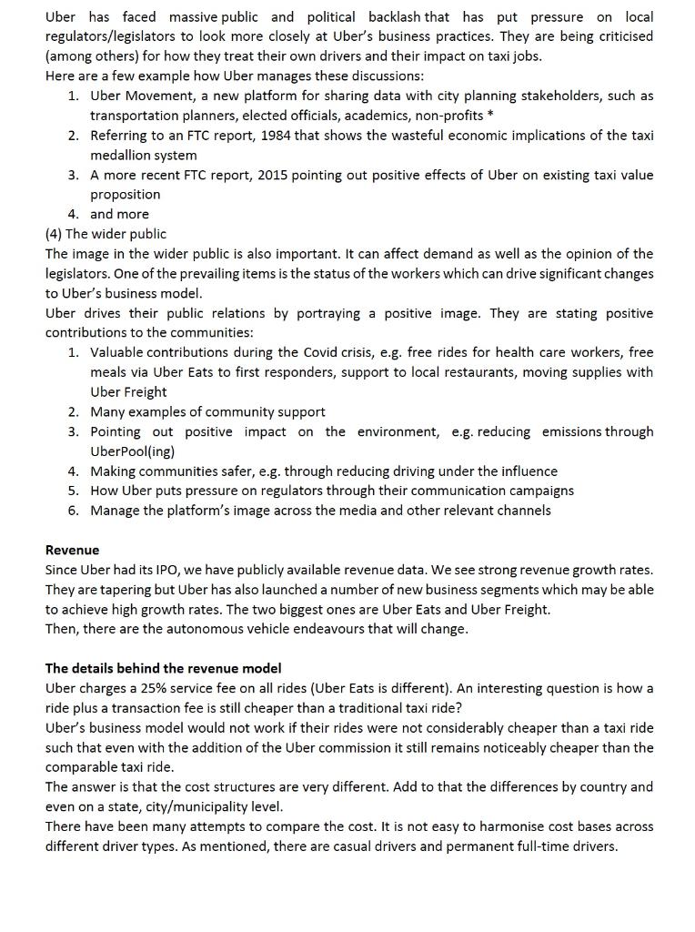 Uber Case History Founded in 2009 by Garrett Camp