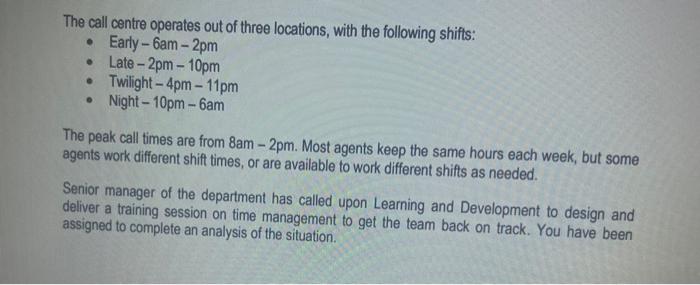 You are assigned a specific scenario of a