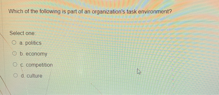 Which of the following is part of an