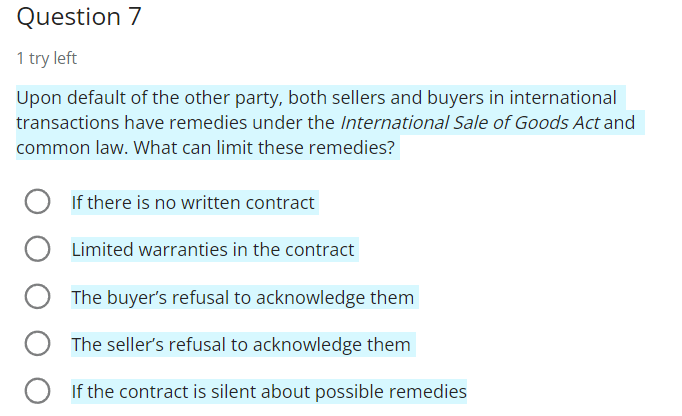 Upon default of the other party, both sellers and