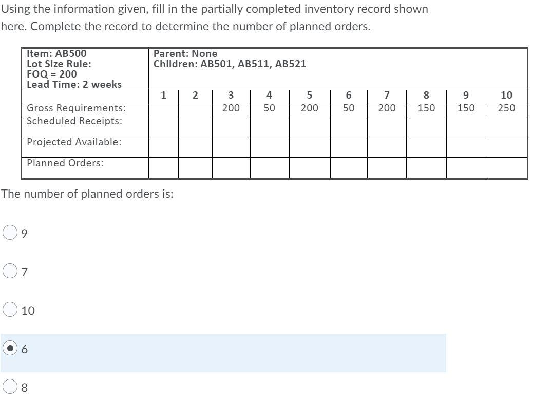 ASAP Using the information given, fill in the