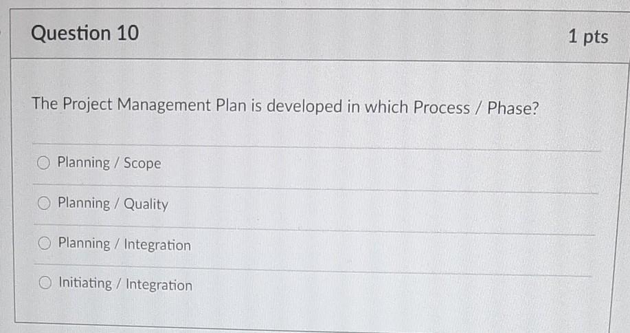 Question 1 1 pts What are the components that