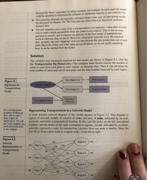 In a transportation problem such as Example 5.1,