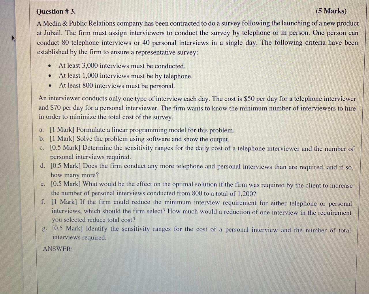 please make sure to answer all questions