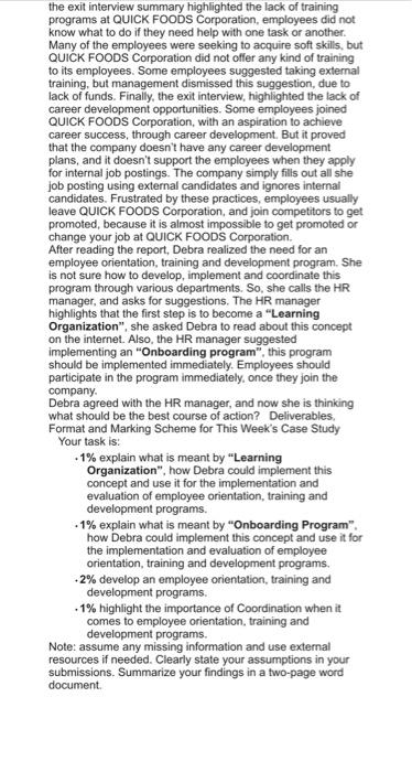 Applicable VLO's for This Week's Case Study 14.