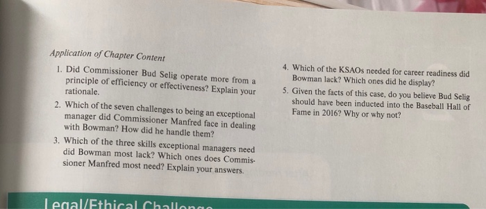 I need answer for the application of chapter