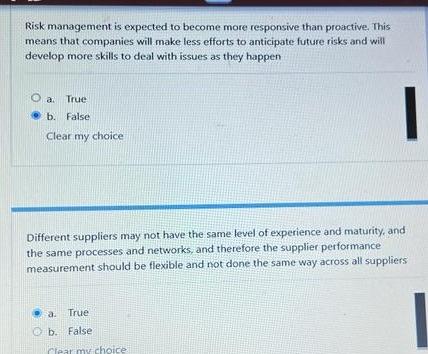 The customer's behavior impacts the supplier's