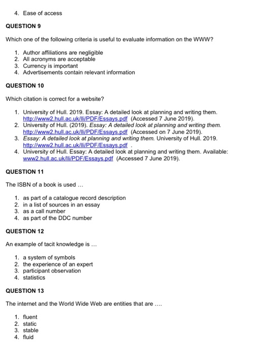 Multiple choice QUESTION 1 The twenty-first