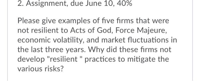 should be pleg free and its 40% assignment please