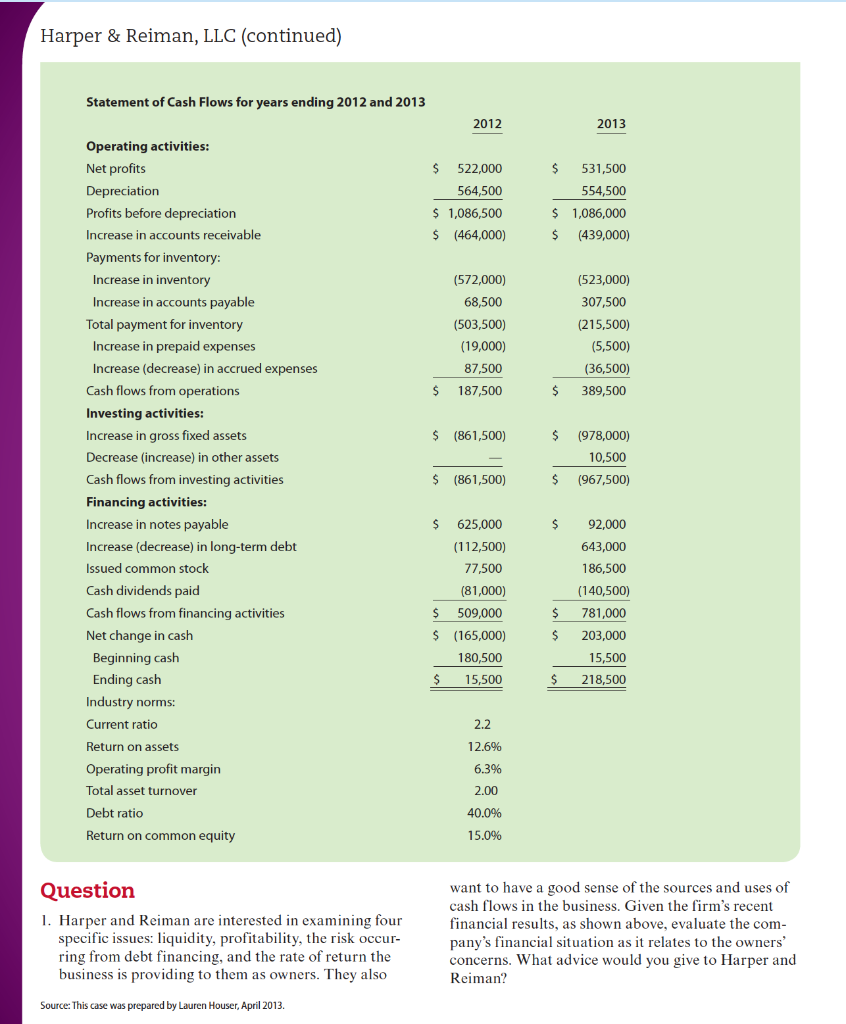 Harper and Reiman are interested in examining