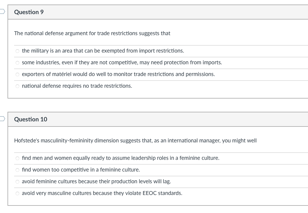 The national defense argument for trade