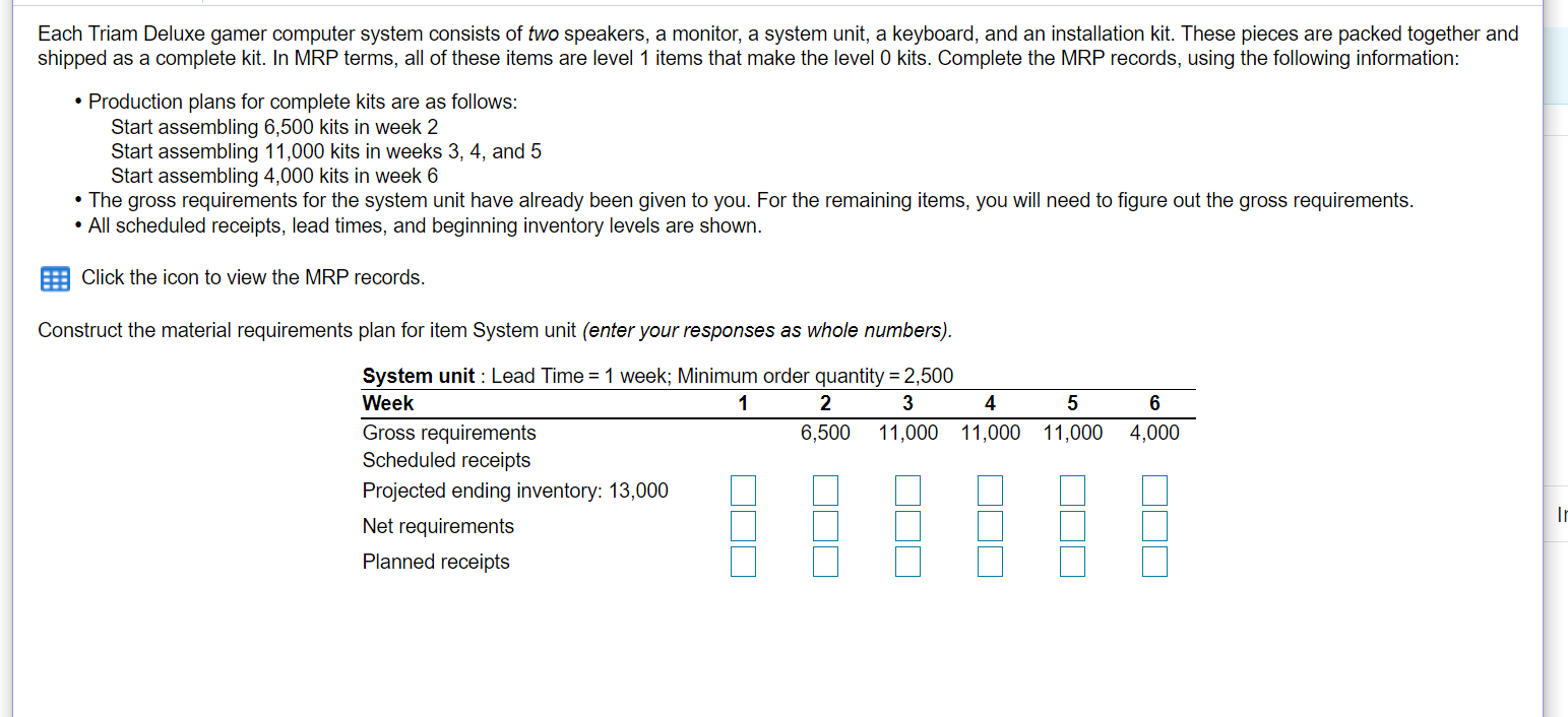 Each Triam Deluxe gamer computer system consists