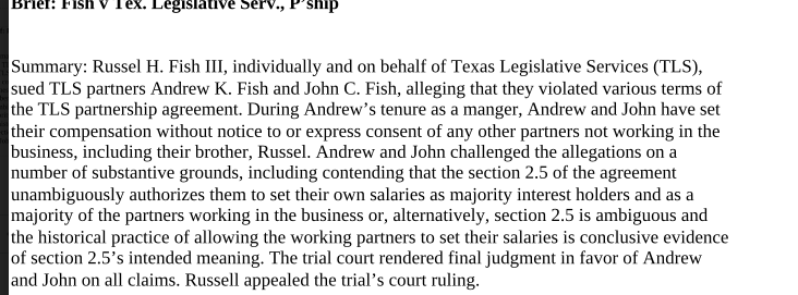 Brief the following case using the IRAC method: