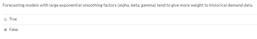 Forecasting models with large exponential