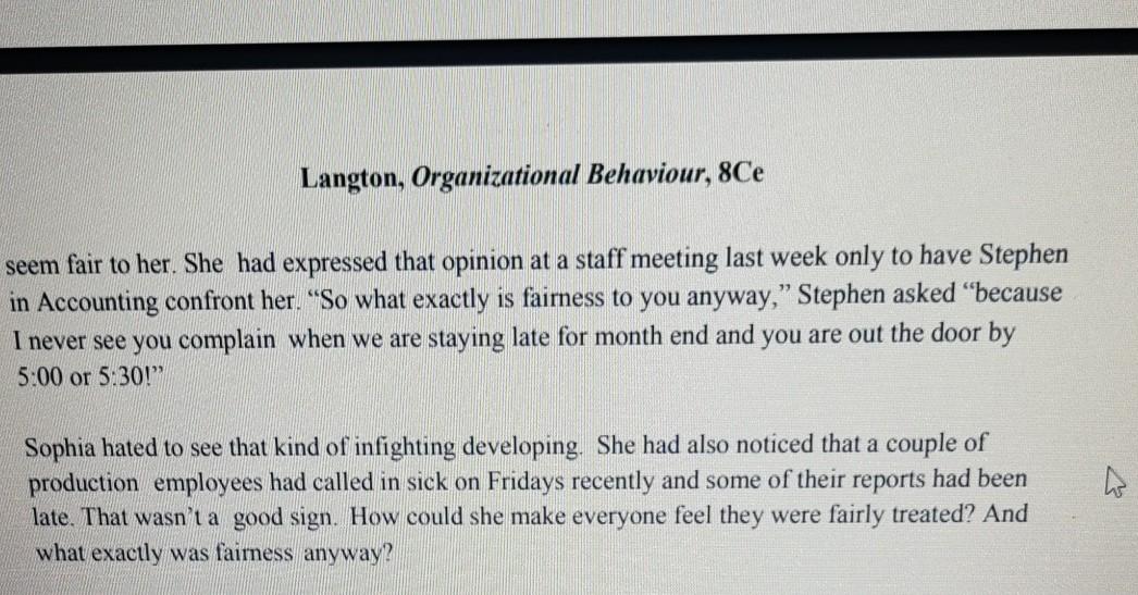 1 / 2 100% + Langton, Organizational Behaviour,