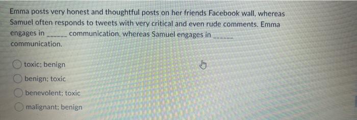 very urgent Emma posts very honest and thoughtful