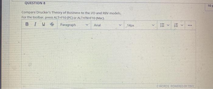 QUESTION 8 10 Compare Drucker's Theory of