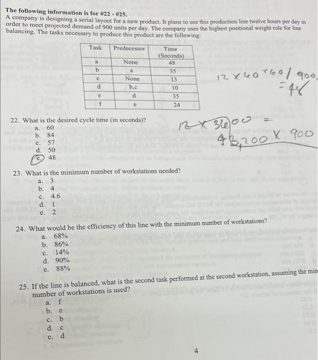 please help i need 23 & 24 not 22 The following