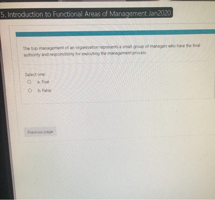 5. Introduction to Functional Areas of Management