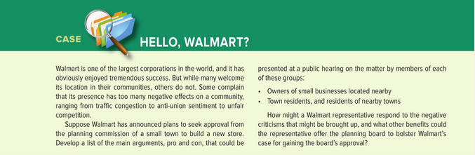 1) Develop a list of the main arguments, pro and