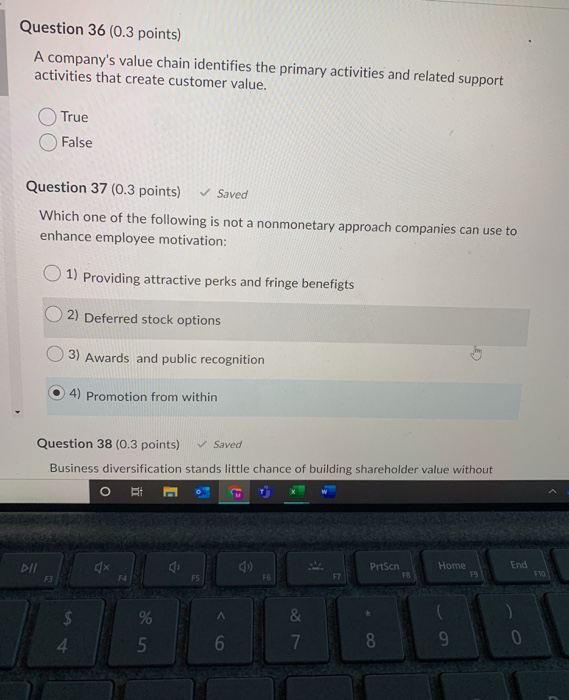 answer both please Question 36 (0.3 points) A