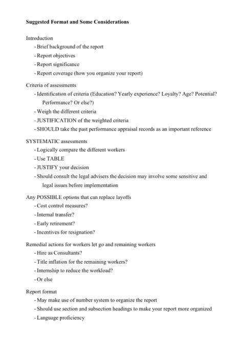 Case: Laying Dit Workers Every manager, at soete
