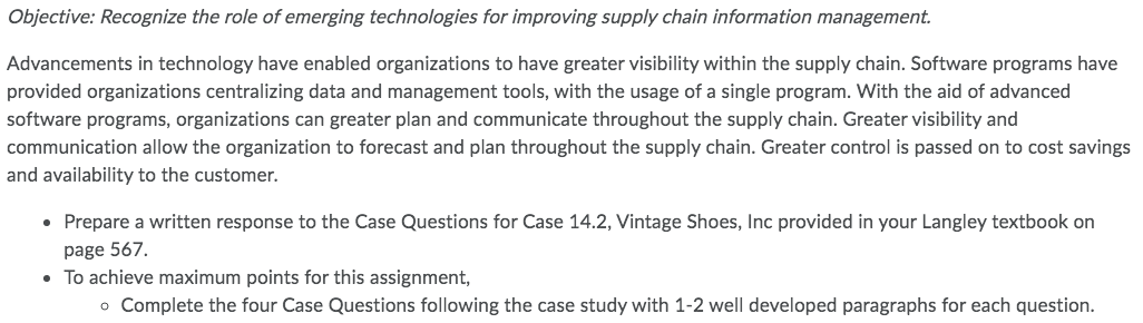 Objective: Recognize the role of emerging