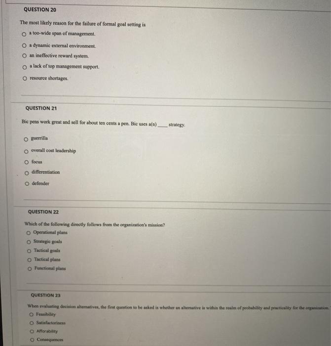 helppppp!! QUESTION 20 The most likely reason for