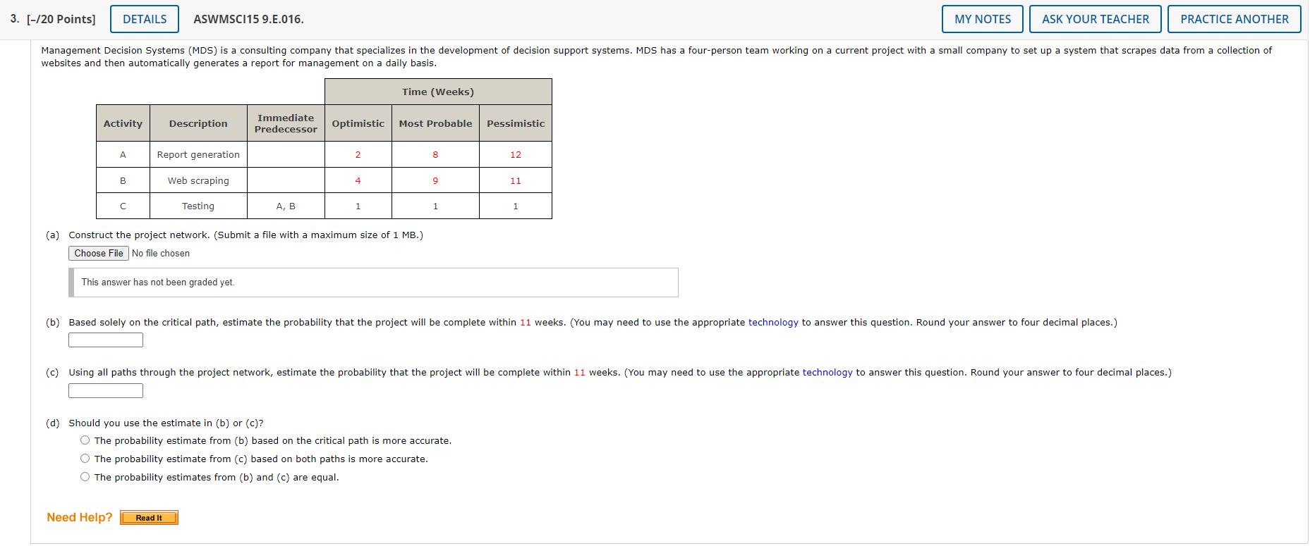 Management Decision Systems (MDS) is a consulting