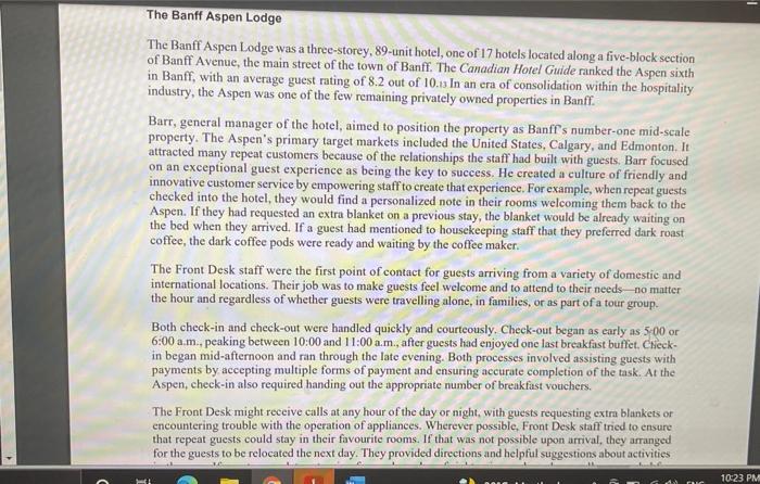 ans in 300-400 words ASAP Chris Barr, general