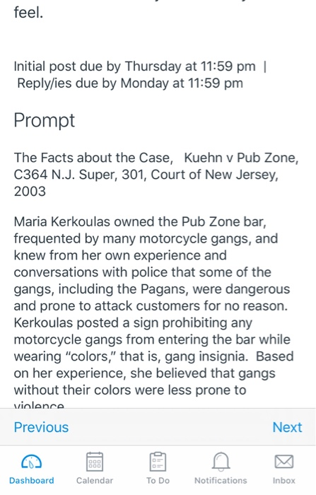 feel. Initial post due by Thursday at 11:59 pm